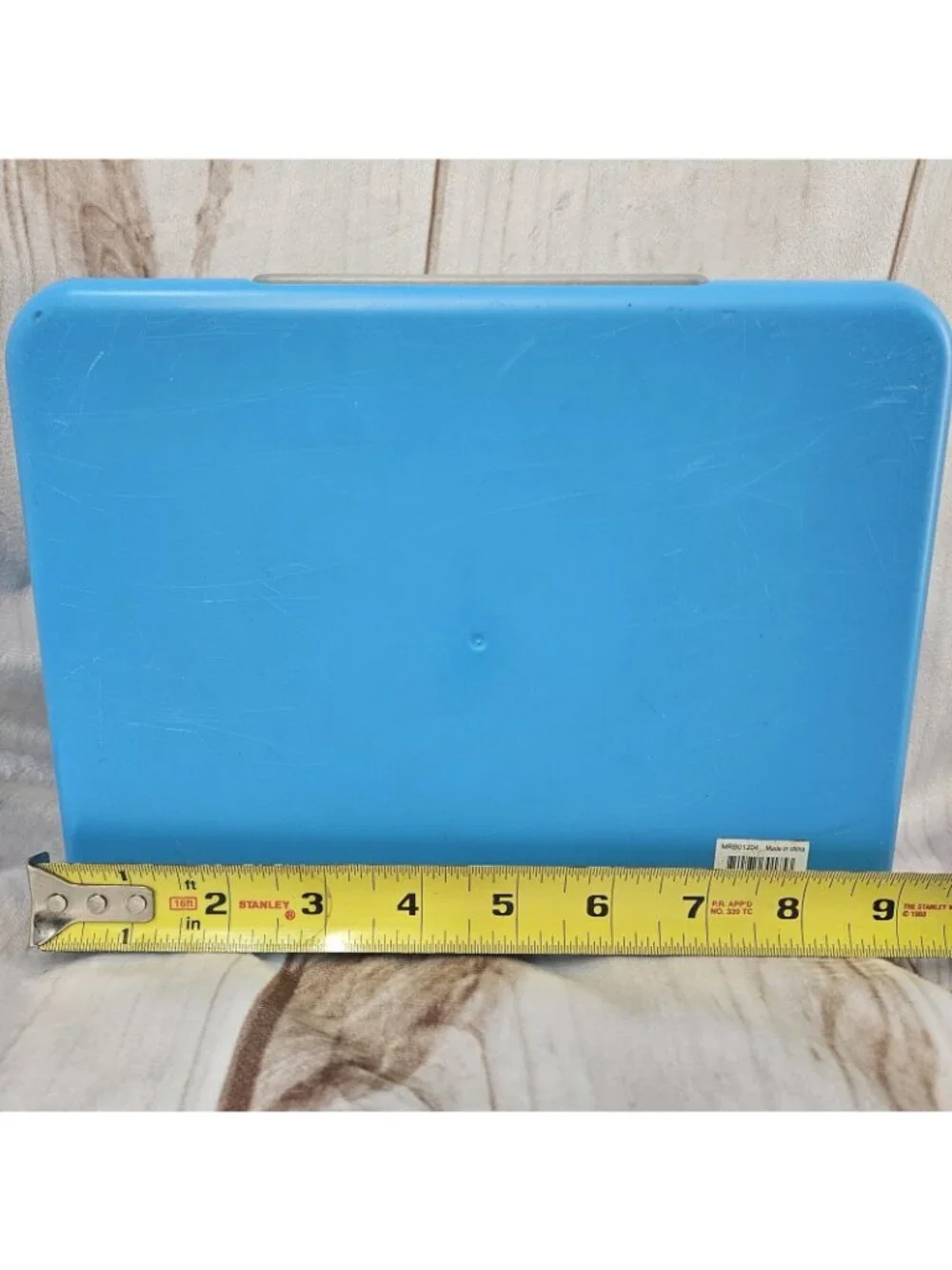 Mr. Beast Feastables Blue Plastic Lunch Box Handle Removable Tray Snap Tight Lid